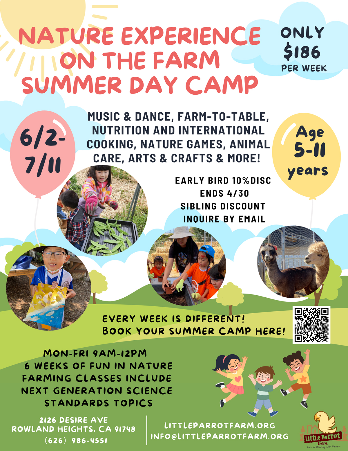 2025 Summer Camp - Little Parrot Farm